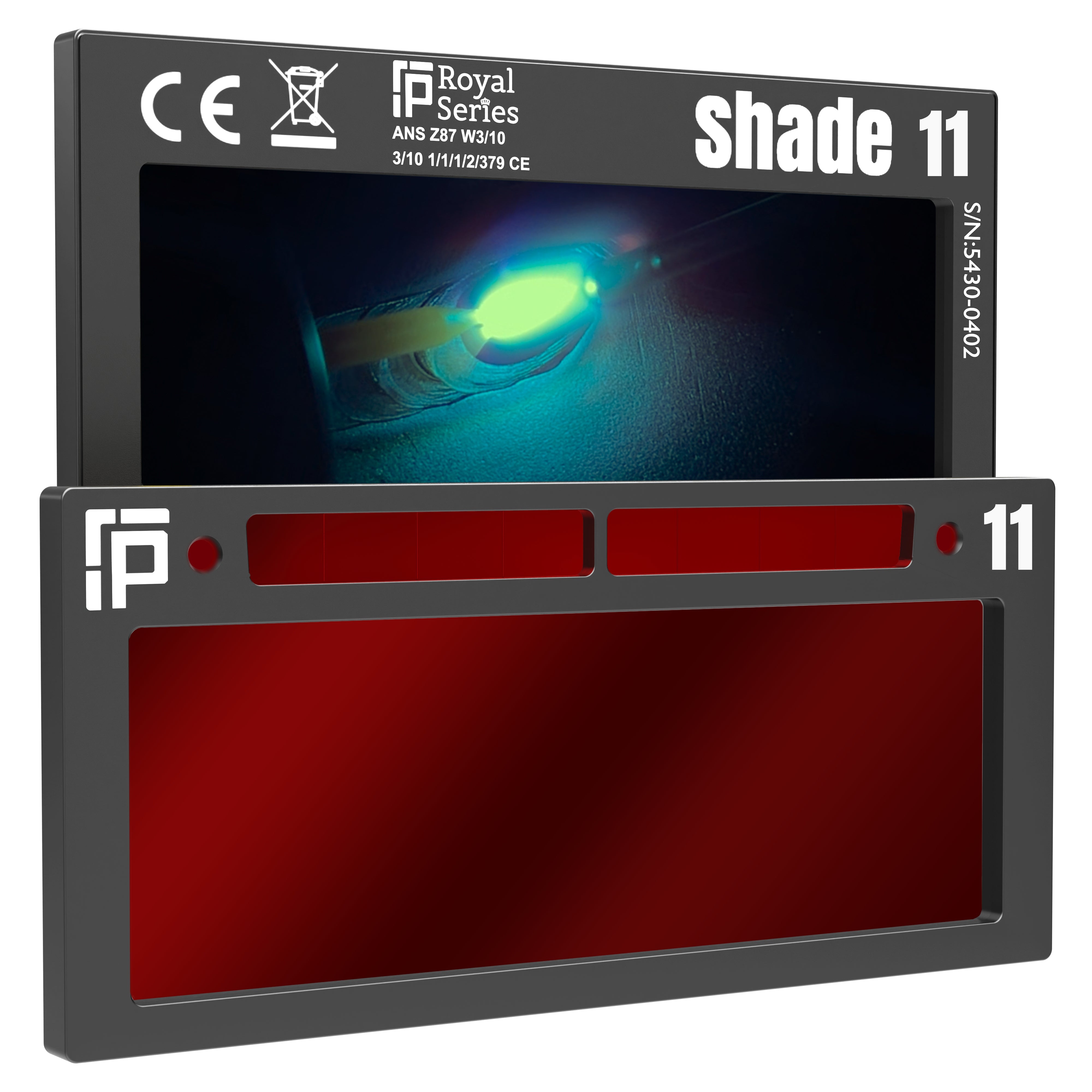 Shade 11 - 2.0 Series Single Shade Auto Darkening Welding Lenses Ridge Products Welding Duke - Red