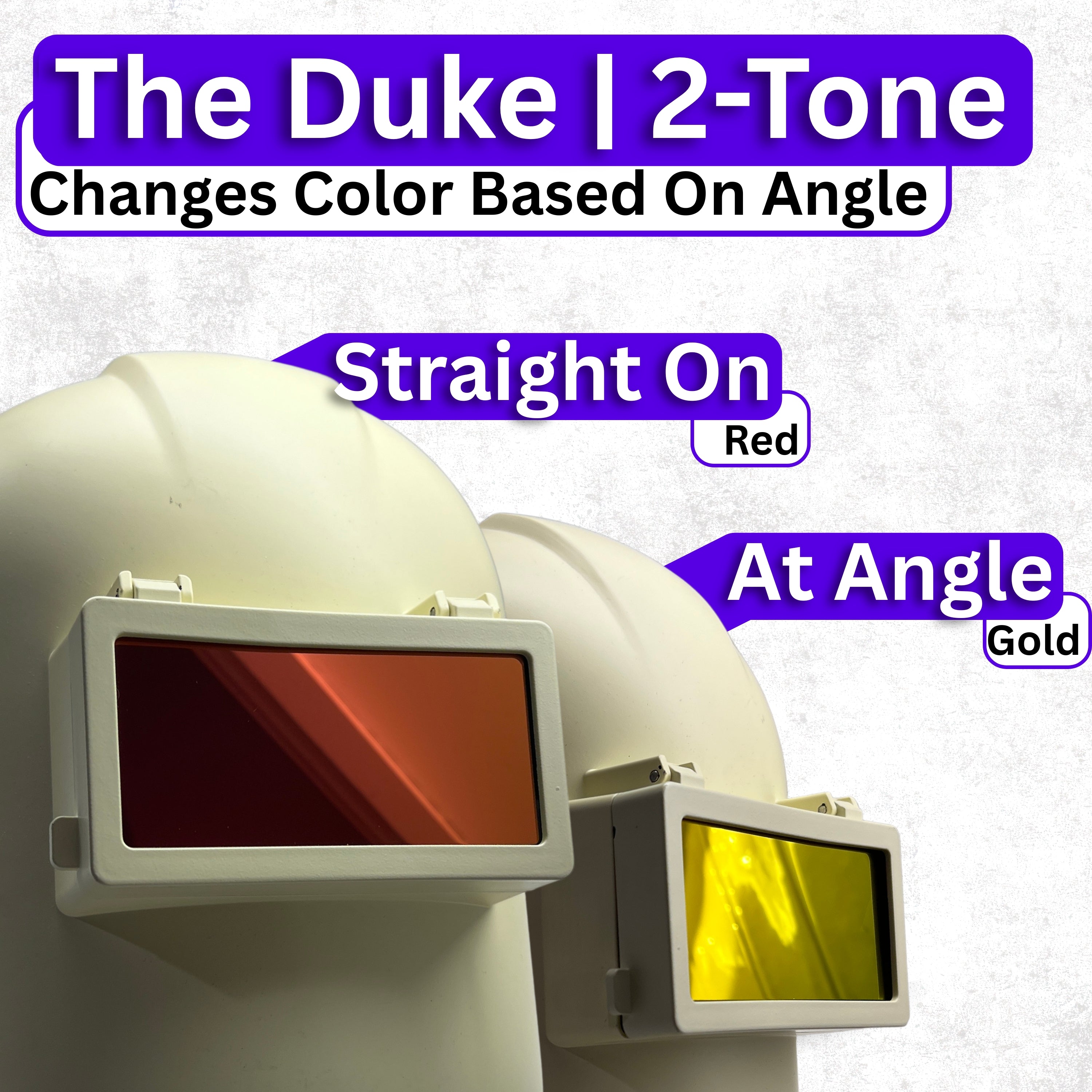 The Duke 2-Tone | Red / Gold Fixed Passive Lens Ridge Products Welding