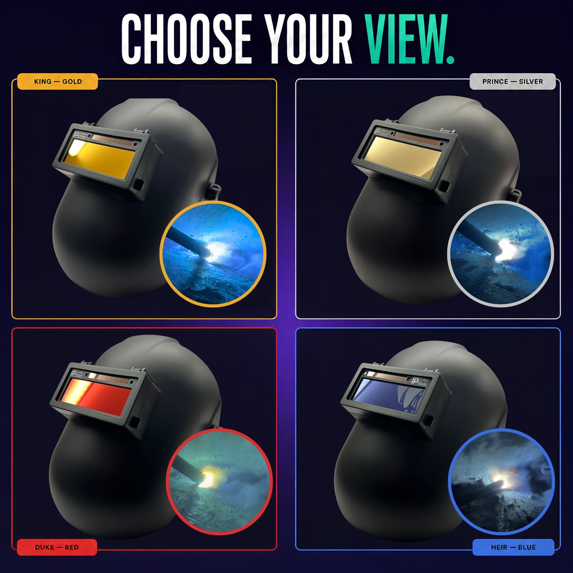 The Duke Adjustable 1.0 - NOT FOR TIG - Red Adjustable Auto Darkening Welding Lens The Duke Adjustable Ridge Products