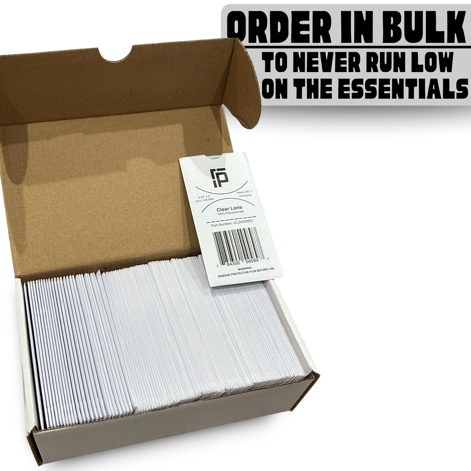 10 Pack Replacement Clear Welding Lenses - 2"x4.25" Ridge Products