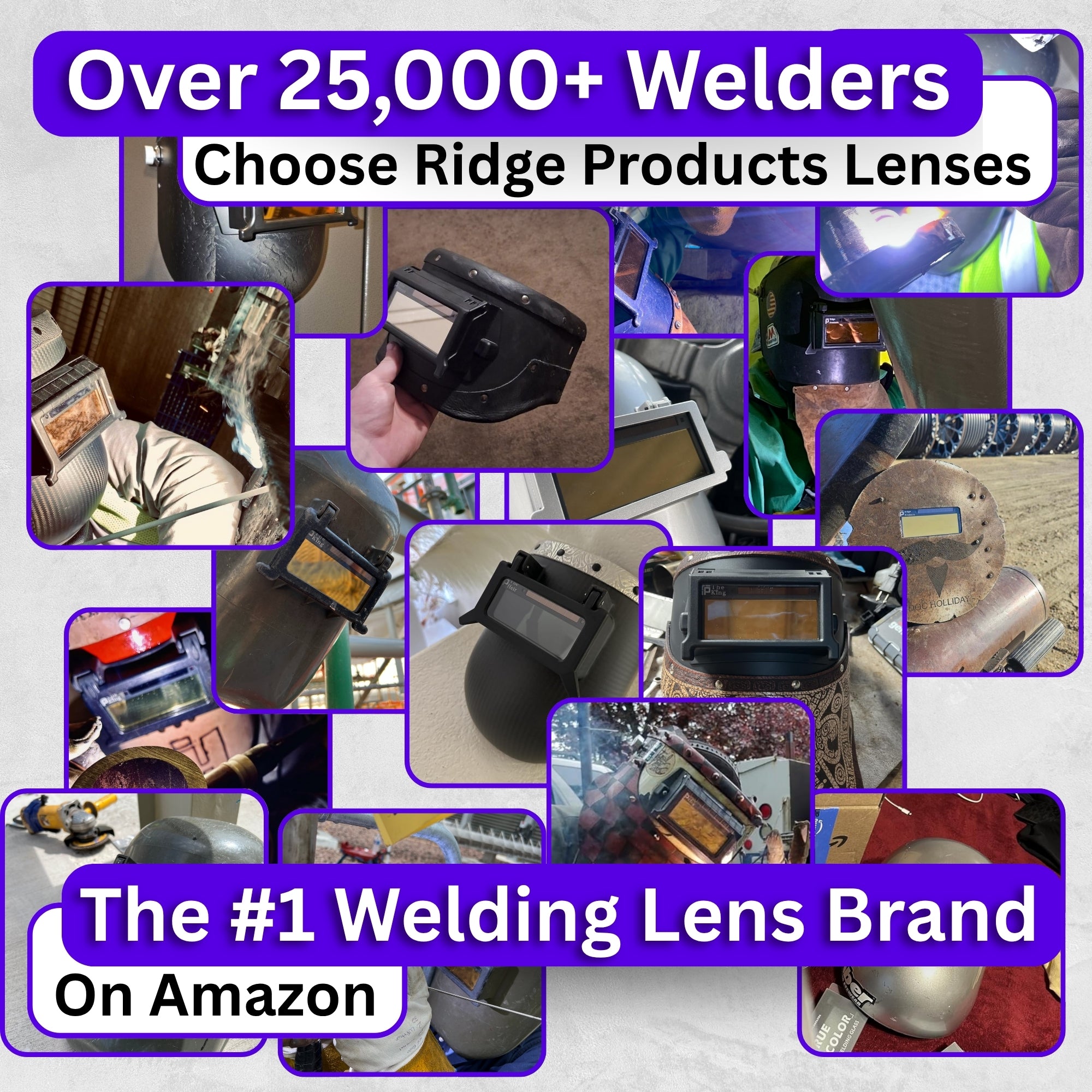 The King Single 2.0 - 20A TIG RATED Gold Auto Darkening Lens | Single Shade The King Single 2.0 Ridge Products Welding