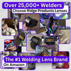 The King Single 2.0 - 20A TIG RATED Gold Auto Darkening Lens | Single Shade The King Single 2.0 Ridge Products Welding