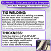 The Duke Adjustable - Red Adjustable Auto Darkening Welding Lens The Duke Adjustable Ridge Products