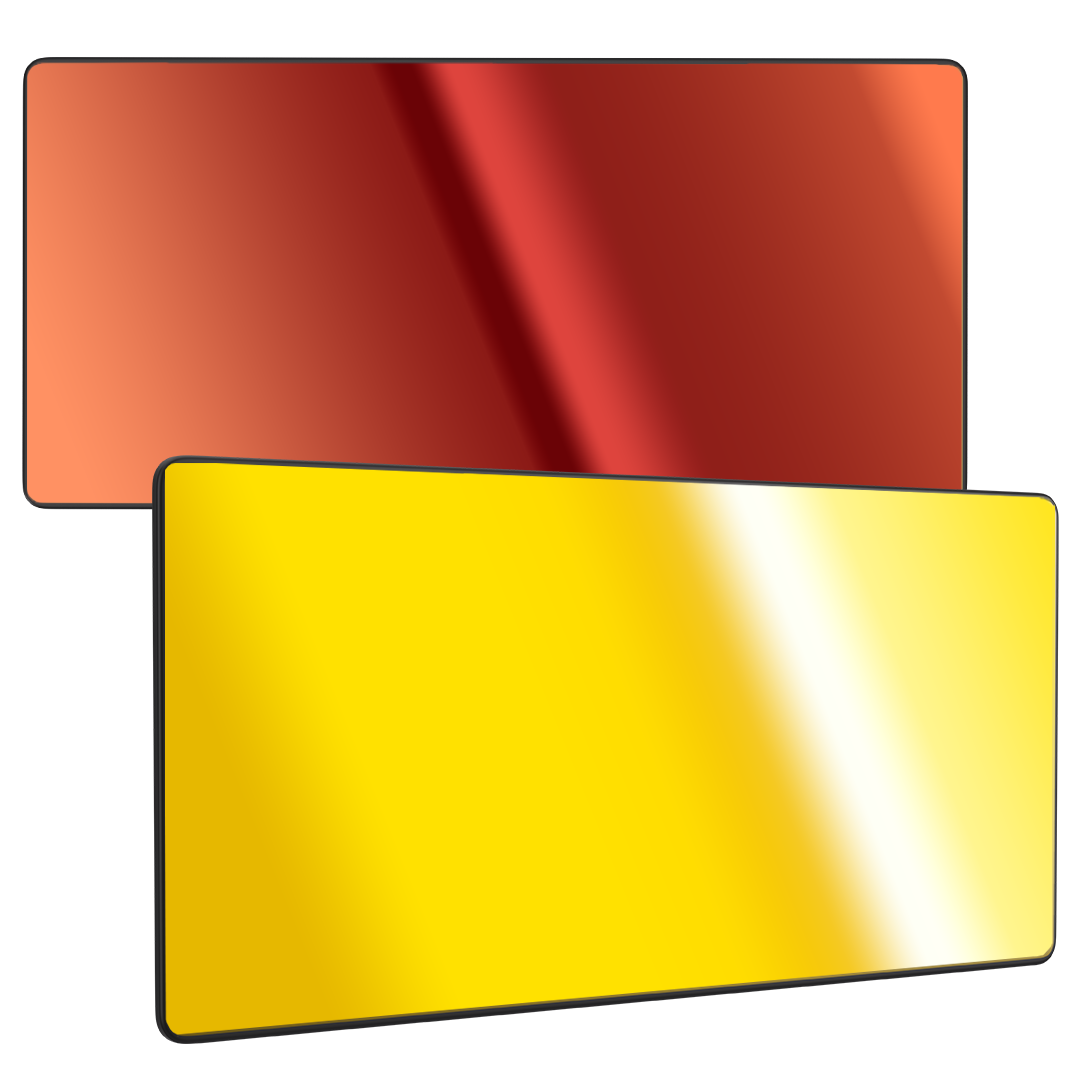 The Duke 2-Tone | Red / Gold Fixed Passive Lens Ridge Products Welding