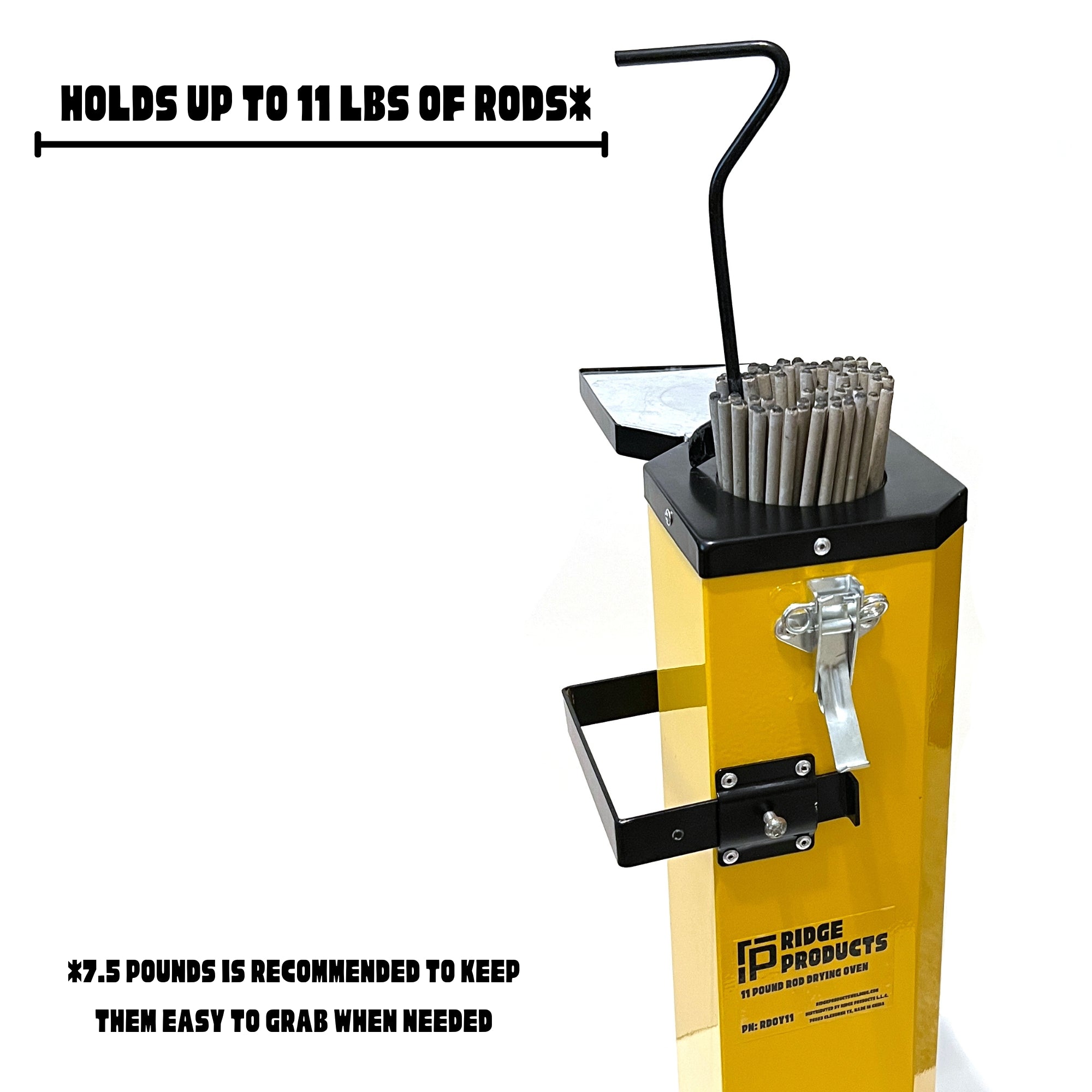 Weld Ridge 22 LB Portable Welding Rod Oven For Stainless and Low Hydrogen Rods (7 ...