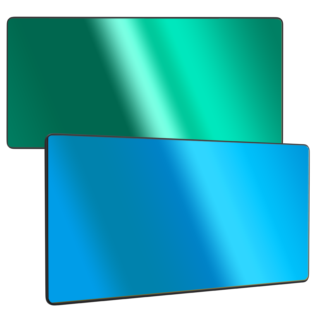 The Joker 2-Tone | Aqua / Blue Fixed Passive Lens Ridge Products Welding