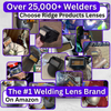 The Duke Adjustable - Red Adjustable Auto Darkening Welding Lens The Duke Adjustable Ridge Products