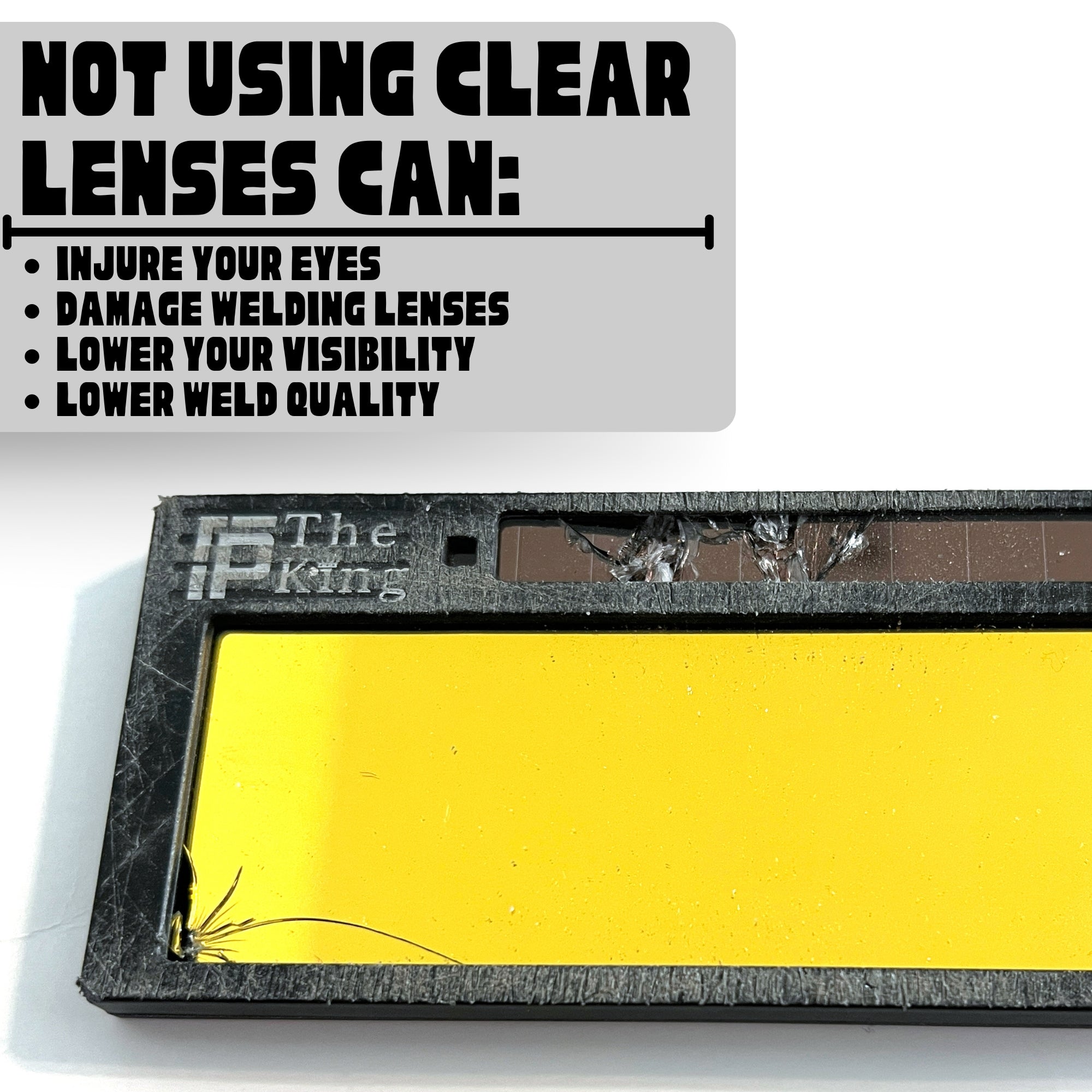 100 Pack Replacement Clear Welding Lenses - 2"x4.25" Ridge Products