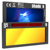 The King Single 2.0 - 20A TIG RATED Gold Auto Darkening Lens | Single Shade The King Single 2.0 Ridge Products Welding Shade 9